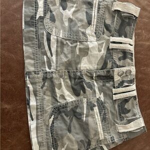 American Vintage Camouflage Mini Skirt